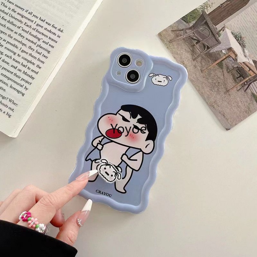 Ốp Điện Thoại Mềm Trong Suốt Chống Sốc In Hình Shin-chan Dễ Thương Cho iPhone 14 13 12 11 Pro Max 7 8 Plus X XS XR SE