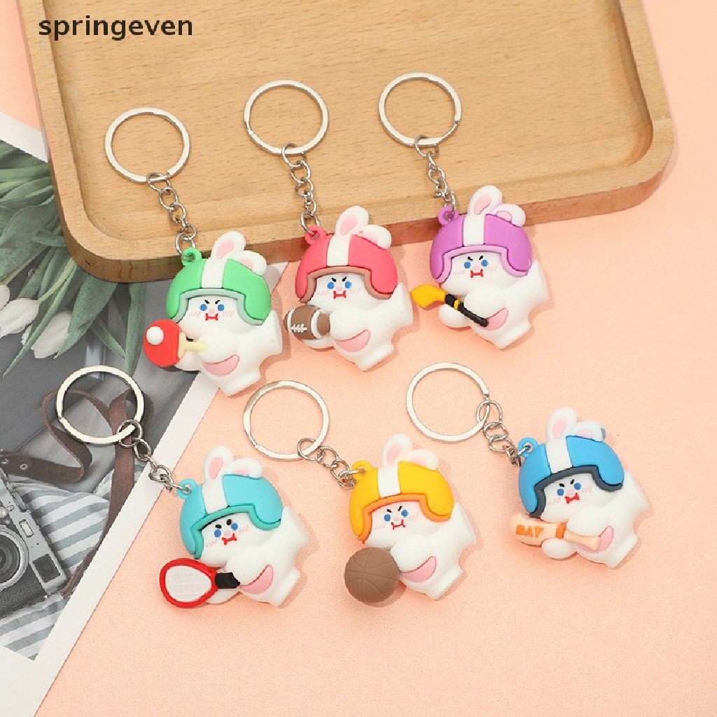 Móc Khóa Hình Thỏ Thể Thao Dễ Thương