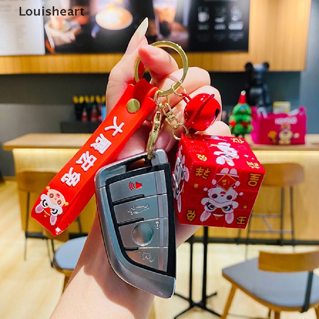 Móc Khóa Hình Chú Chó Shiba Inu Lập Phương Louisheart Mini Dễ Thương Dùng Làm Đạo Cụ Chụp Ảnh Ba Lô / Dây Chuyền Thời Trang Cho