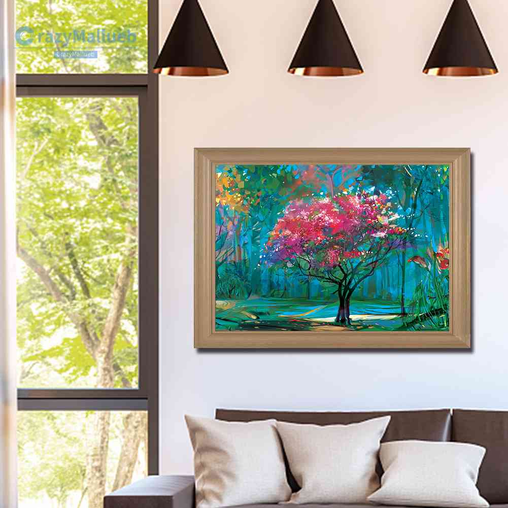 Bộ Tranh Đính Đá 5D DIY Hình Cây Cối 5D Trang Trí Nhà Cửa Năm 2023