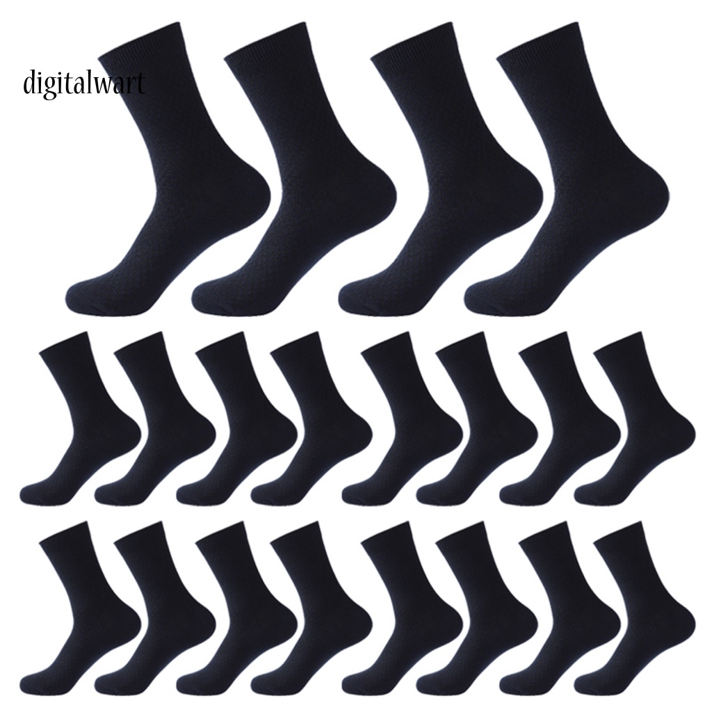 Kỹ Thuật Số| Set 10 Đôi Vớ Thể Thao Nhẹ Co Giãn Thấm Hút Tốt Màu Sắc Đơn Giản Dành Cho Nam