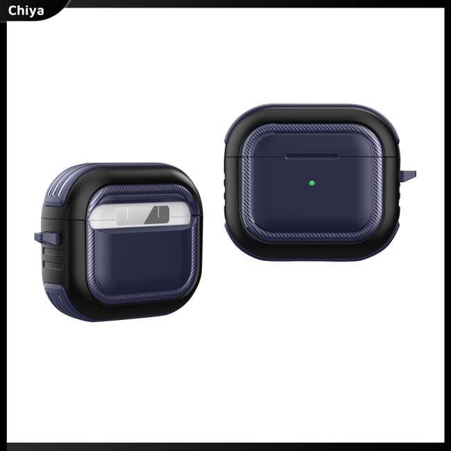 Vỏ Bảo Vệ Hộp Sạc Tai Nghe Airpods3 Không Dây Chống Bụi Chống Trầy Kèm Móc Khóa