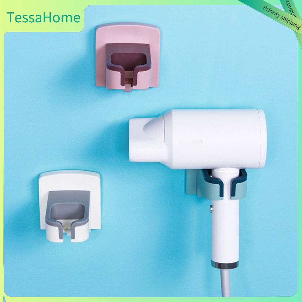 TessaHome Giá đỡ máy sấy tóc treo tường thổi tự dính không đục lỗ cho phòng tắm nhà vệ sinh