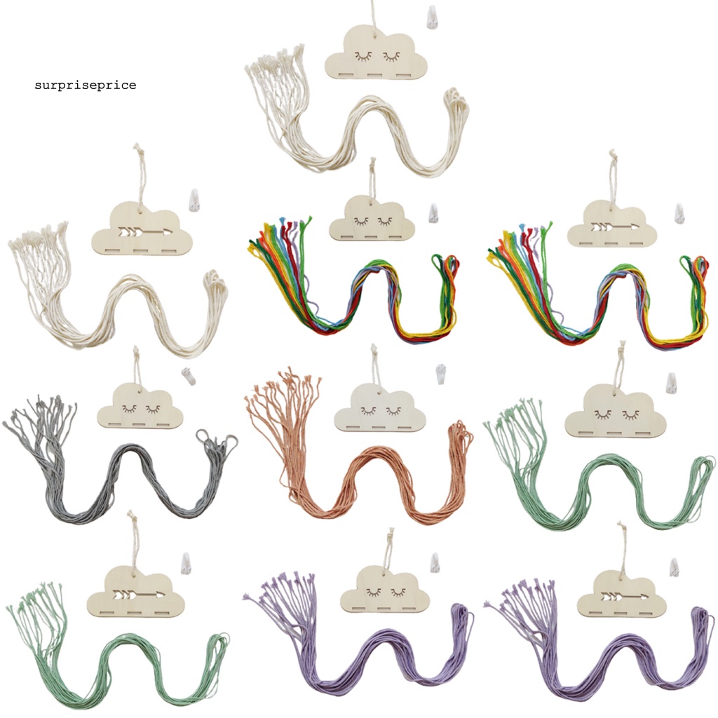 Giá Đỡ Kẹp Tóc Bằng Cotton Hình Đám Mây Hoạt Hình Sức Chứa Lớn Sắp Xếp Gọn