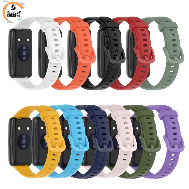 Dây Đeo Thay Thế Bằng Silicon Màu Trơn Cho Huawei Band 7