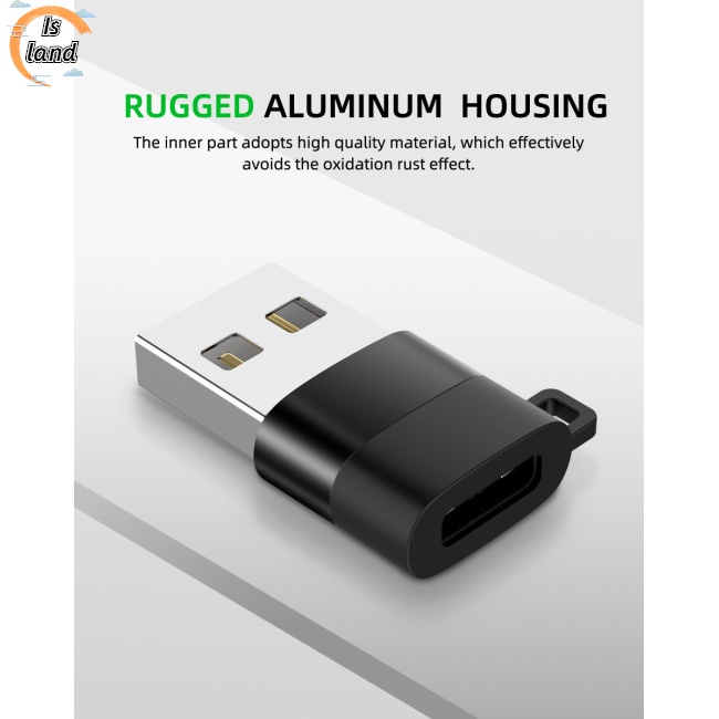 Đầu Chuyển Đổi Cổng Type-c Sang Usb 56k Có Dây Xích Chống Rối Tiện Dụng