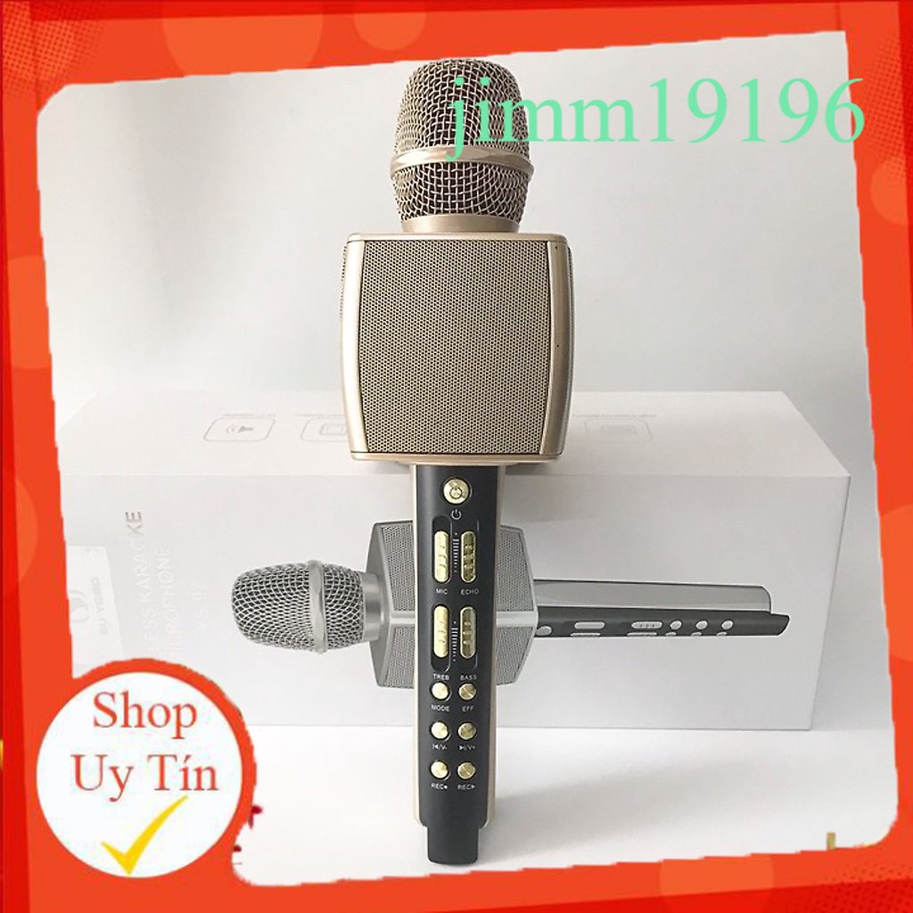 MIC KARAOKE YS92- Có Cổng USB Và Thẻ Nhớ - ÂM THANH CỰC HAY (jimmychan168)
