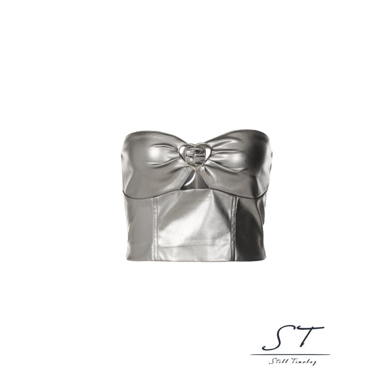 Áo Crop Top Không Tay Hở Lưng Có Khóa Kéo CY03 Thời Trang Mùa Hè Cho Nữ