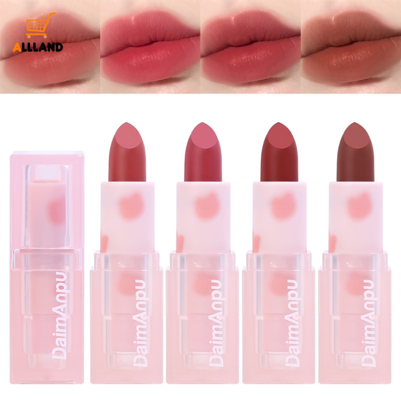 Son Môi 4 Màu Tùy Chọn Chống Nước Không Dính Cốc Tiện Dụng