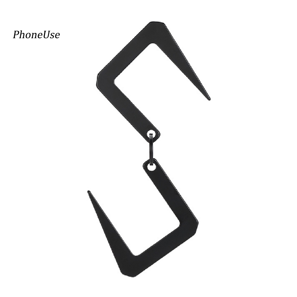 Móc Treo Đồ Hai Đầu Bằng Thép Không Gỉ Chịu Nhiệt Độ Cao Nhỏ Gọn PU Dành Cho Đi Bộ Đường Dài