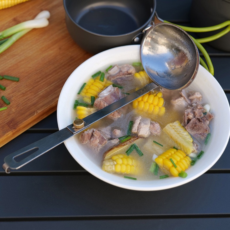 Bộ Muỗng Nĩa Bằng Thép Không Gỉ 304 Thiết Kế Có Thể Gấp Gọn Tiện Dụng