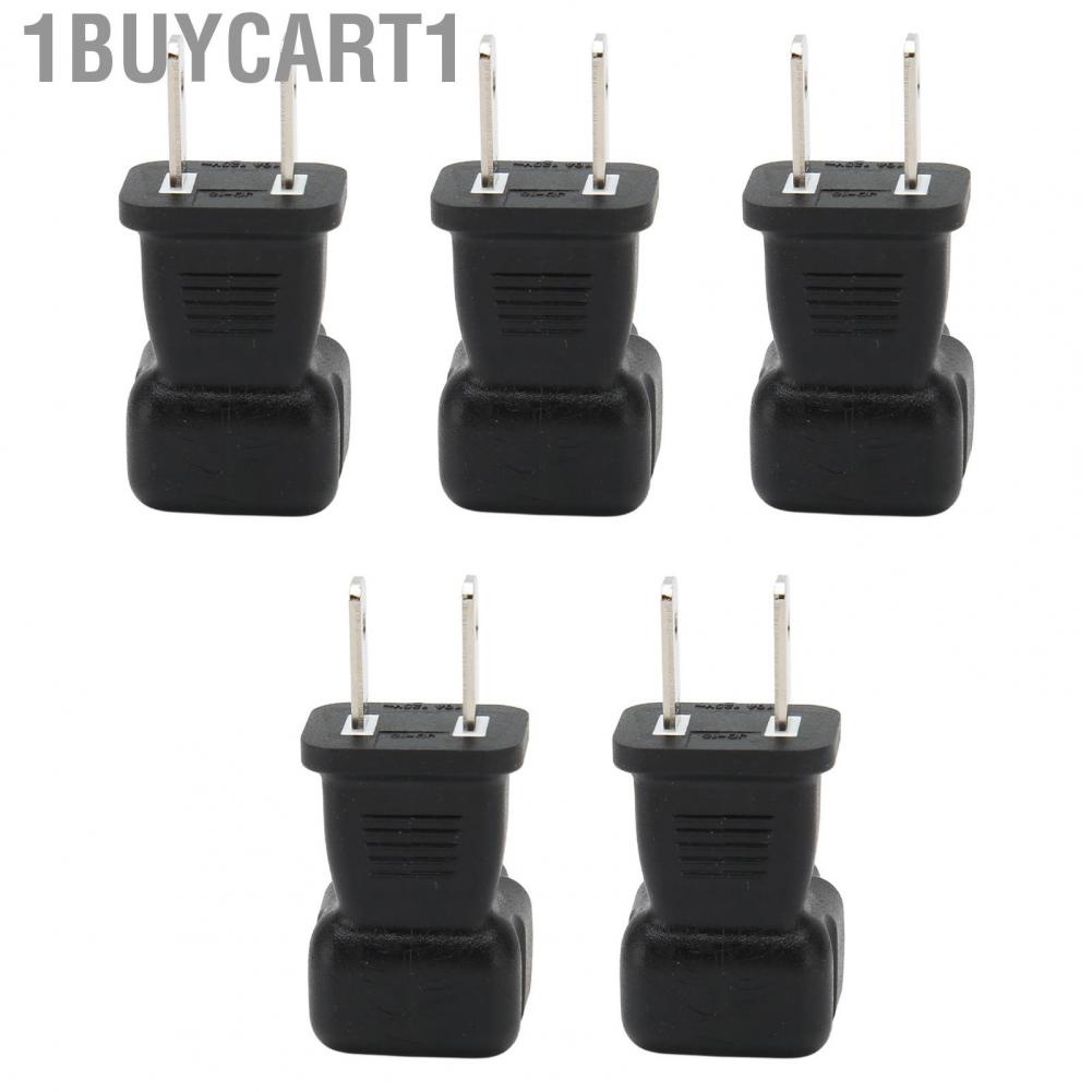 1buycart1 NEMA 1‑15P To IEC320 C5 Power Adapter  Plug and Play Cord Connector PVC Housing Reinforced US 125V for Computer