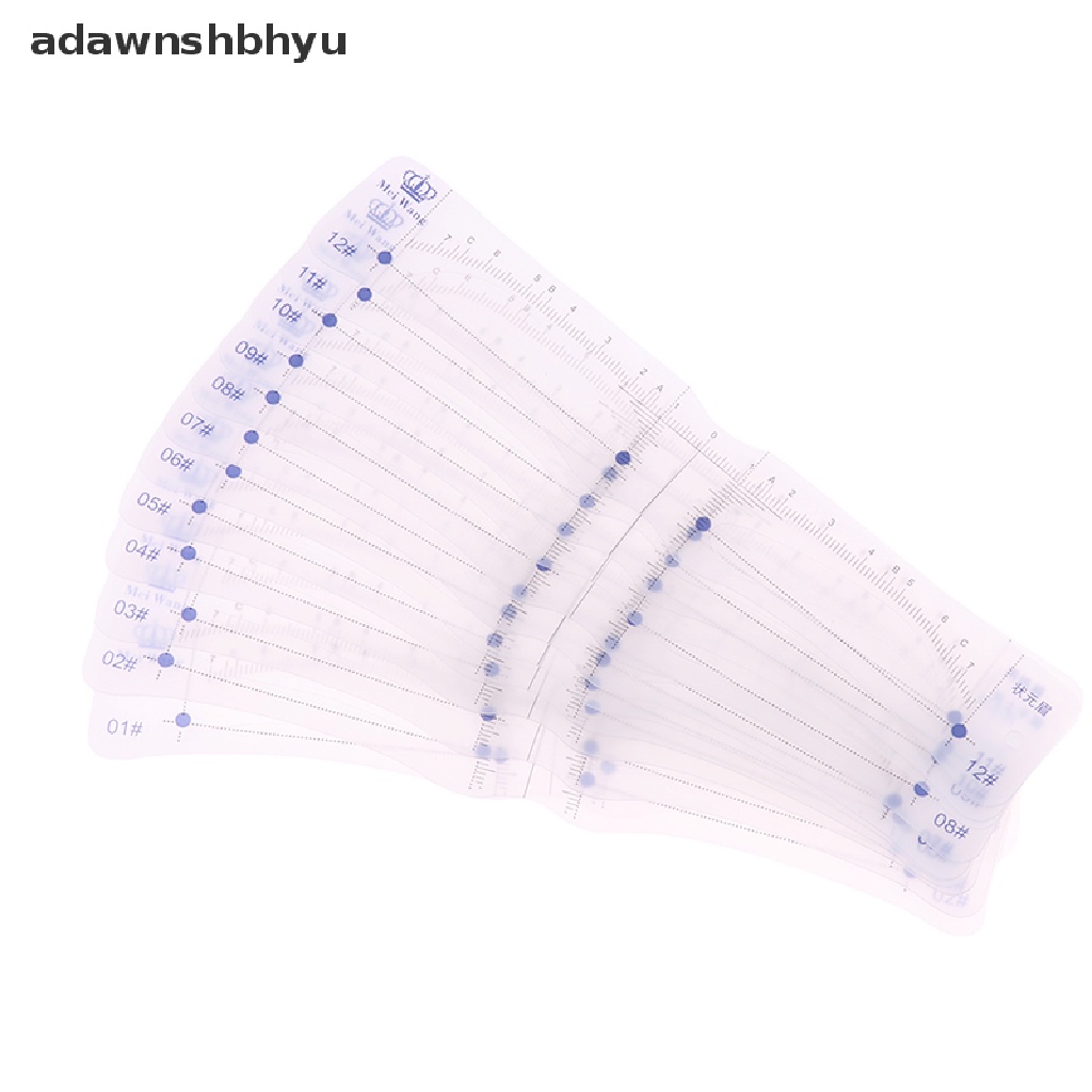 Set 12 Khuôn Kẻ Định Hình Lông Mày adawnshbhyu Tiện Lợi Dành Cho Trang Điểm