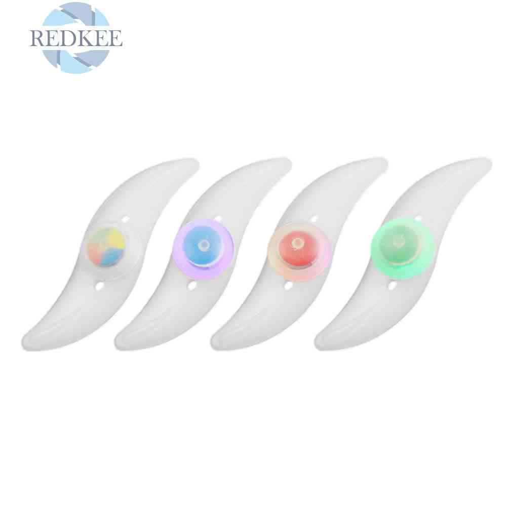 Đèn LED Gắn Căm Xe Đạp Hình Chiếc Lá Chống Thấm Nước