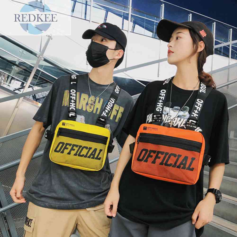 Túi Đeo Chéo Ngực Vải Oxford Nhỏ Gọn Có Thể Điều Chỉnh Thời Trang Cho Nam