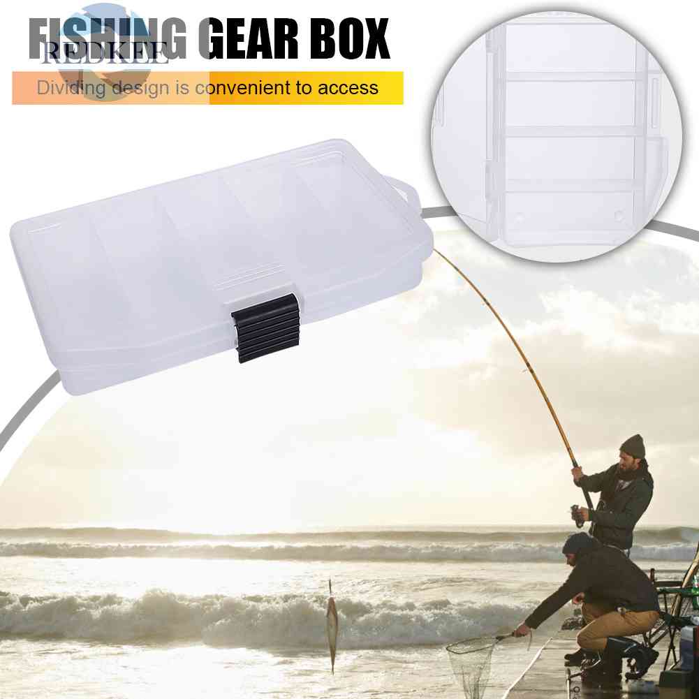 Hộp Nhựa Đựng Mồi Câu Cá 5 Ngăn Tiện Lợi