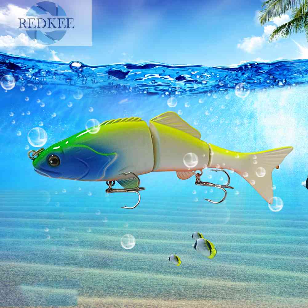 Mồi Câu Cá Giả Cứng 3 Đoạn 15cm 50g Nhiều Khớp Nối