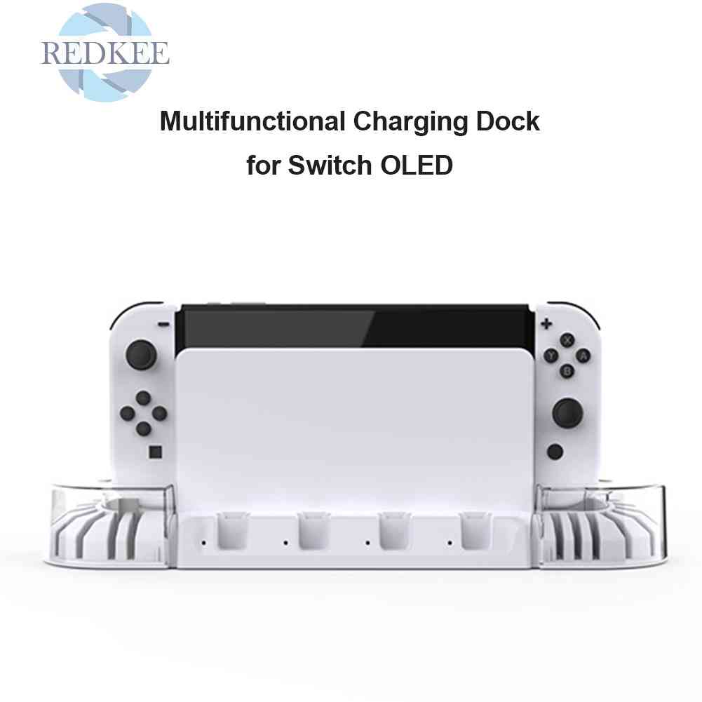 Bộ 2 Giá Đỡ Sạc Tay Cầm Chơi Game KJH-NS-079 Cho NS Switch OLED