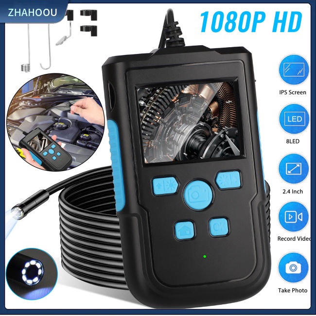 ☃Phụ Kiện Trang Trí Nhà Cửa Độc Đáo Sáng Tạo☃ Camera Nội Soi Công Nghiệp 1080p Hd Màn Hình 2.4-inch Đường Ống 8mm-2m