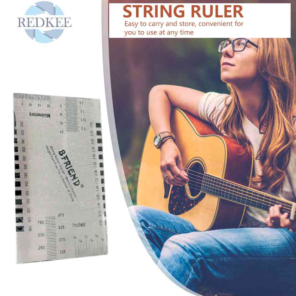 Thước Đo Bằng Thép Không Gỉ Gọn Nhẹ Siêu Bền Tiện Dụng Cho Nhạc Cụ