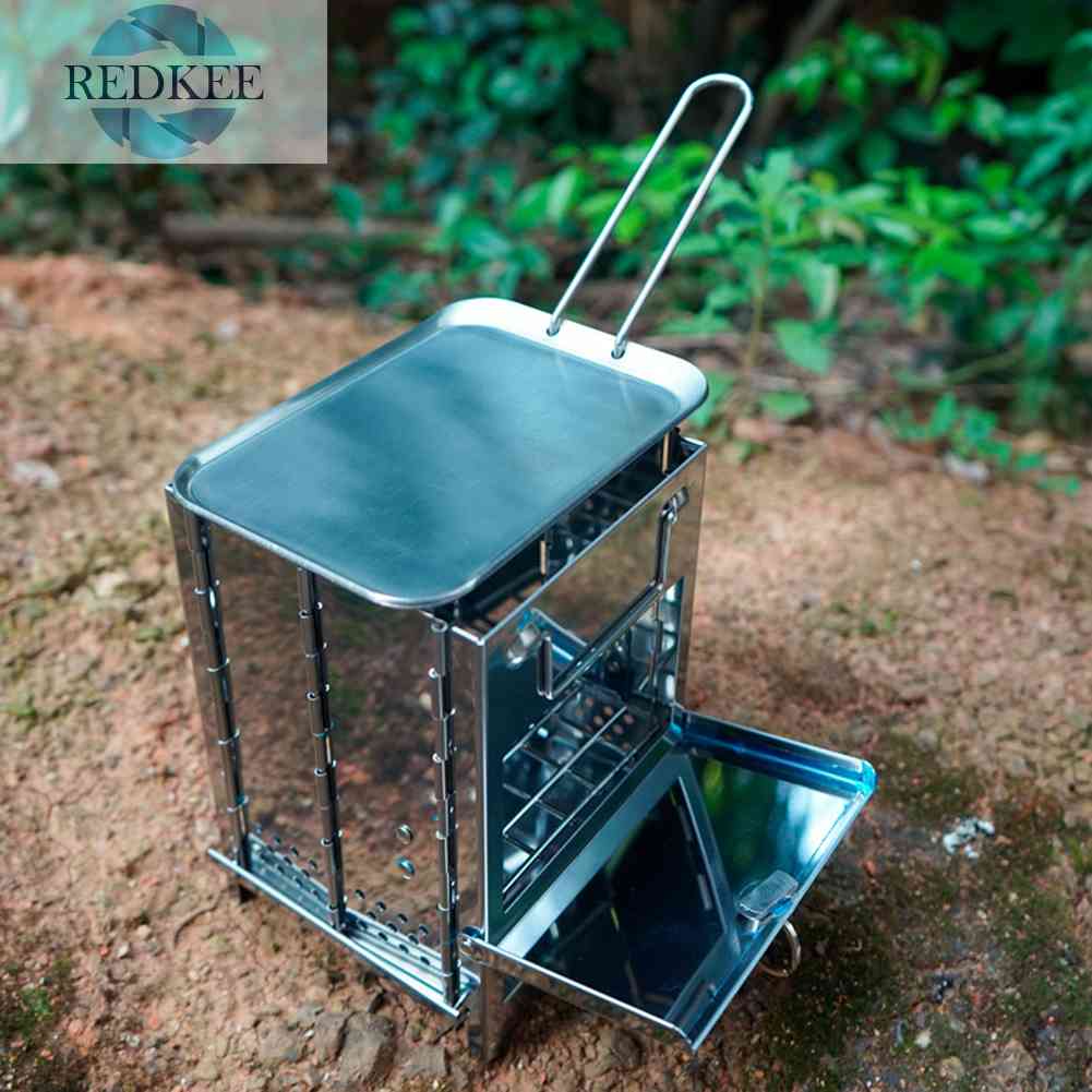 Đĩa Nướng Bbq Bằng Thép Không Gỉ Có Tay Cầm Có Thể Tháo Rời Tiện