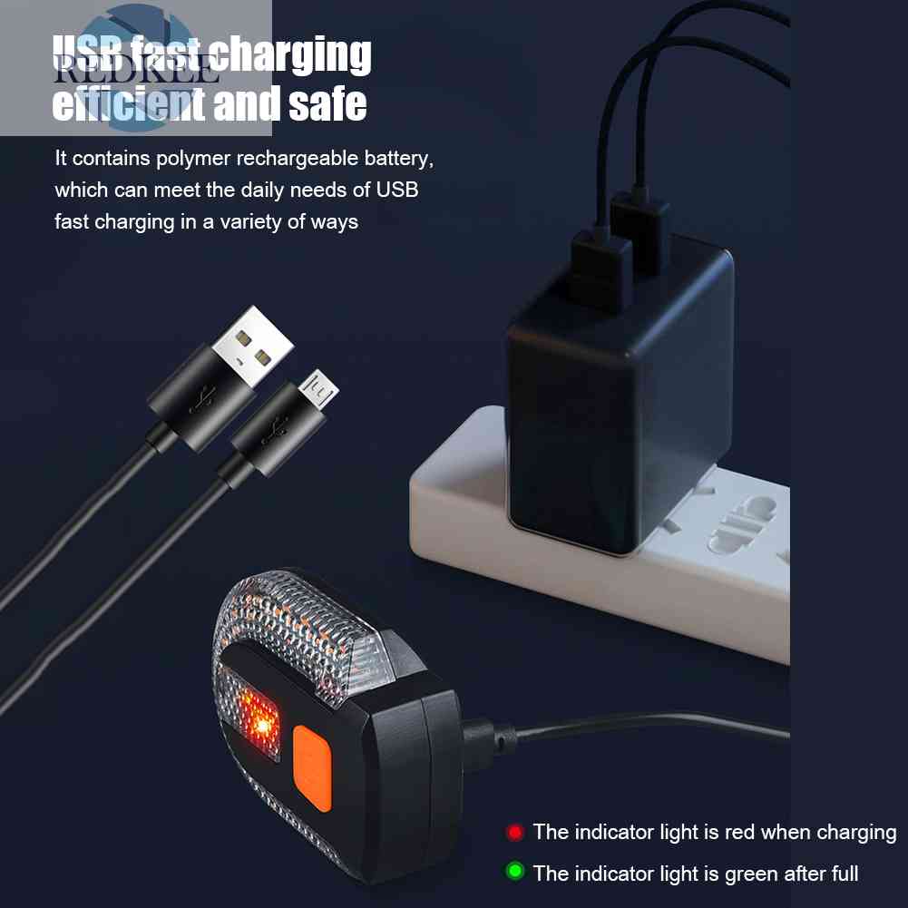 Đèn LED Xi Nhan 3 Trong 1 30lm Gắn Đuôi Xe Đạp Kèm Điều Khiển Từ Xa