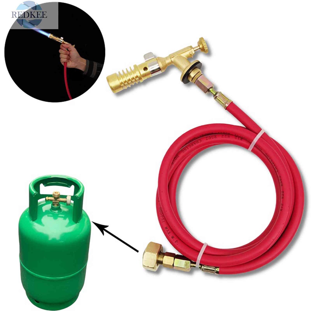 Đèn Khò Bằng Đồng Kèm Ống Cao Su 1.6m LPG Chuyên Dụng Cho Nướng BBQ