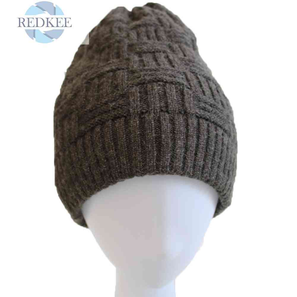 Mũ Len Beanie 3 Cấp Độ Giữ Ấm Mùa Đông Chạy Điện USB