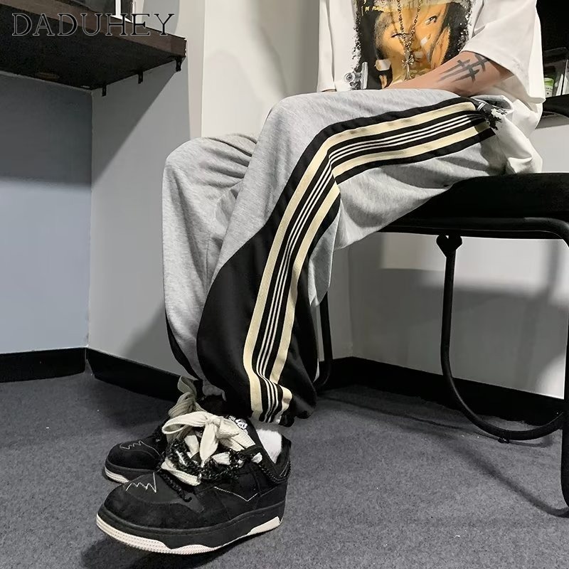 DaDuHey 2023 New Loose Casual Pants Men's Korean Style Trendy All-Matching Cropped Pants Summer in Draping Ankle Banded Pants