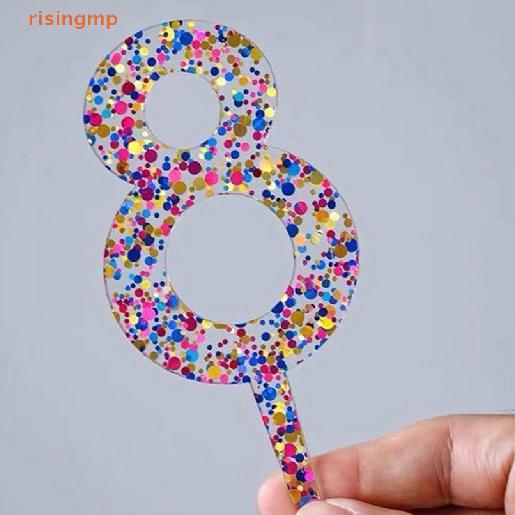 Chữ Số 0-9 Bằng Acrylic Trang Trí Bánh Kem Sinh Nhật