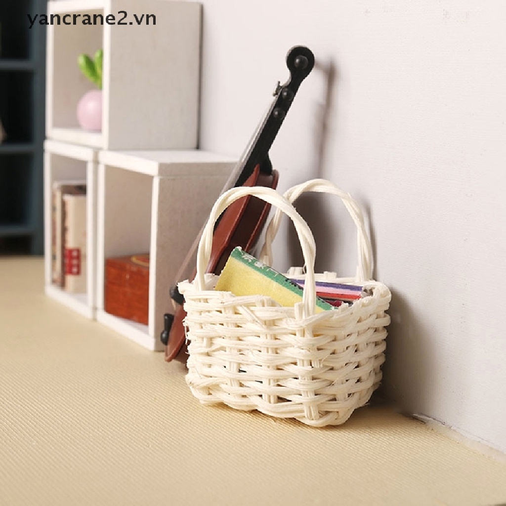 Giỏ Đựng Rau Củ Quả Dệt Kim Thu Nhỏ 1: 12 Trang Trí Nhà Búp Bê / Tỷ Lệ 1 / 12