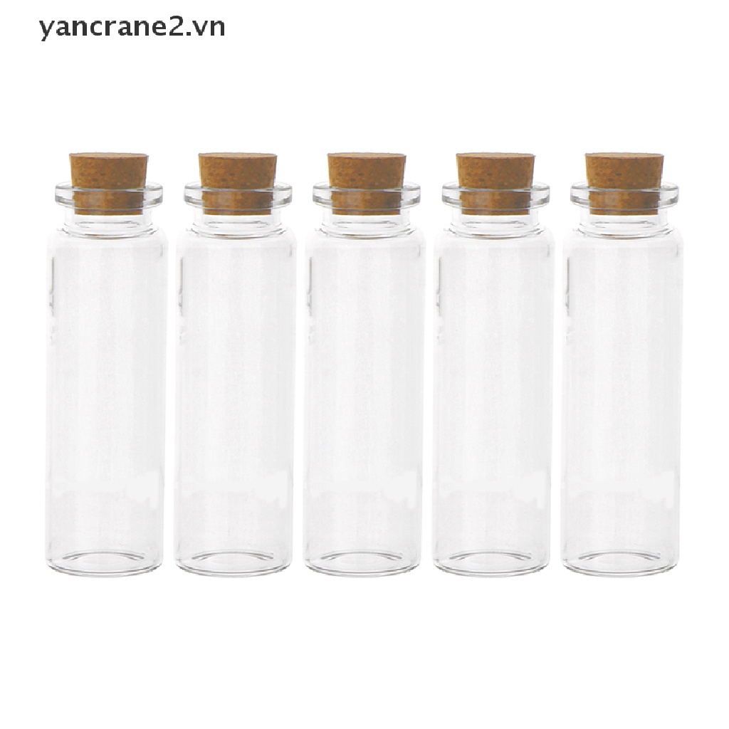 Bộ 5 Lọ Điều Ước Bằng Thủy Tinh 5 / 6 / 8 / 10 / 12 / 15ml Trang Trí Giáng Sinh