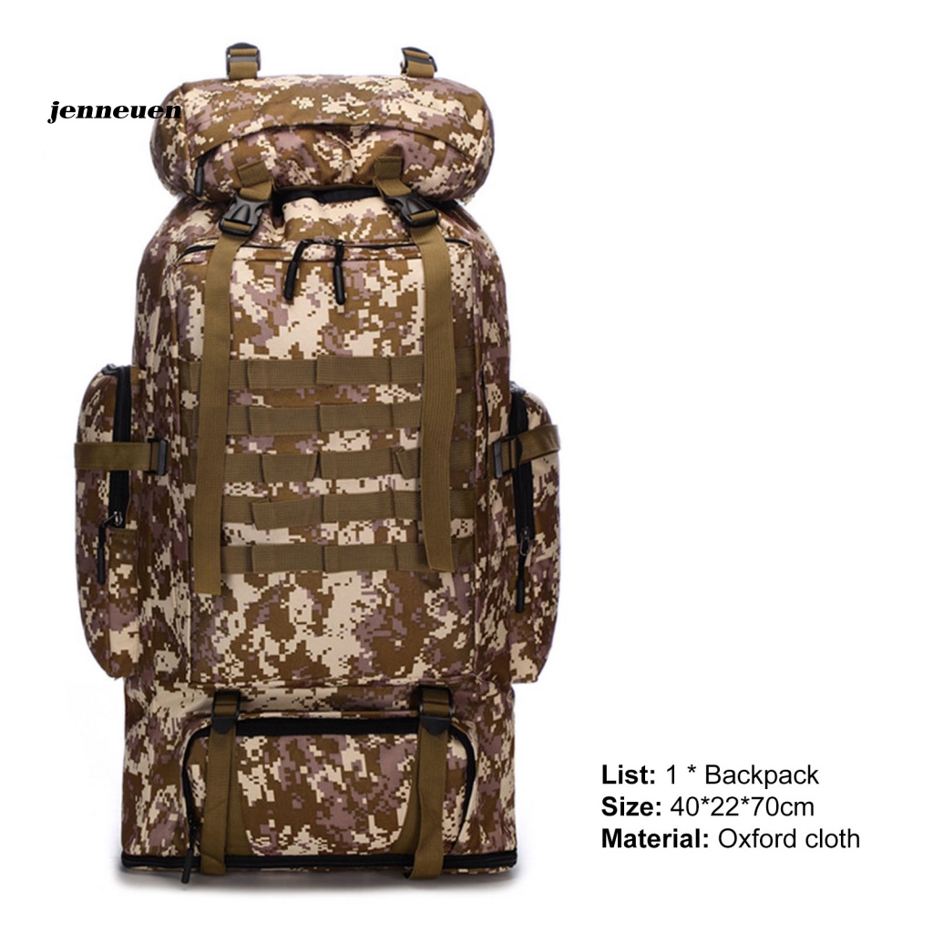 Ba Lô Leo Núi / Cắm Trại Tăng Chiều Cao Chống Nước 100L Nhỏ Gọn Dành Cho Nam Nữ