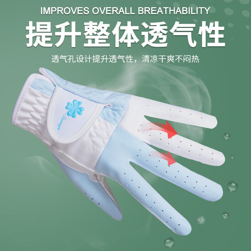 Găng Tay Đánh Golf Trái Phải Vải Vi Sợi Chống Trượt Cho Nữ