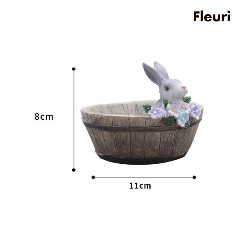 Bình Hoa Để Bàn Hình Thỏ Sáng Tạo Trang Trí Khách Sạn / Phòng Ngủ