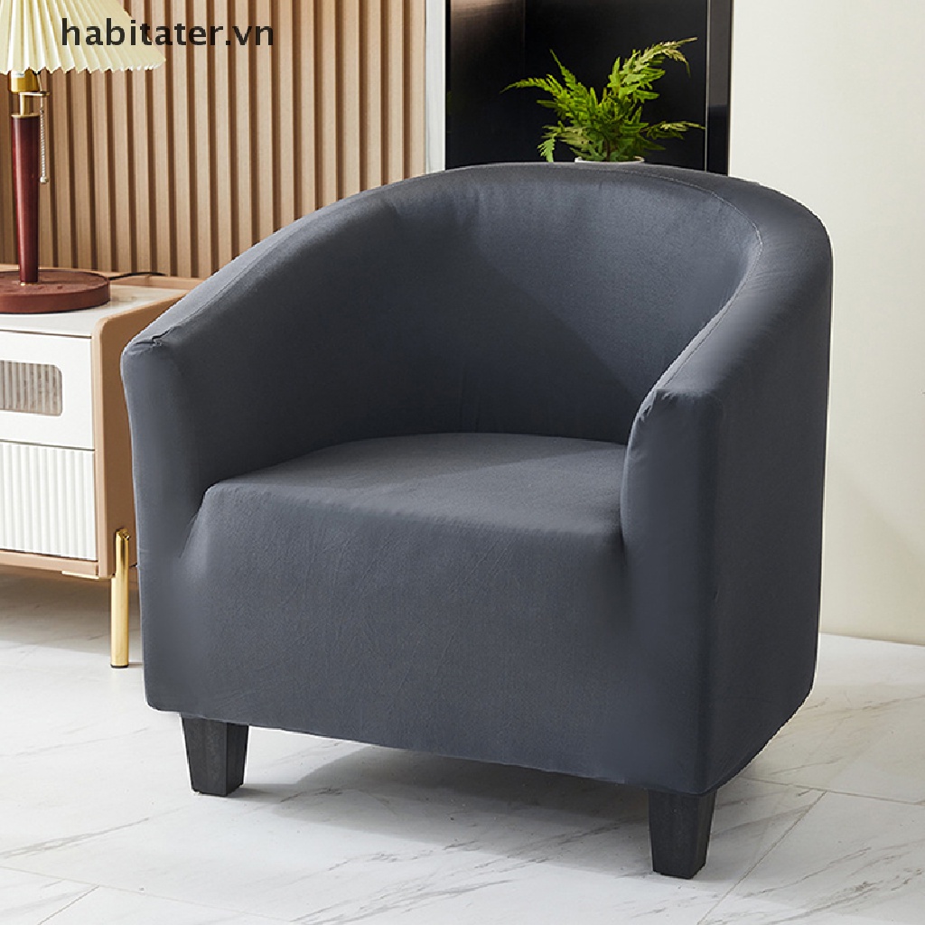 Vỏ Bọc Ghế Sofa Đơn Màu Trơn Co Giãn Trang Trí Phòng Khách / Khách Sạn