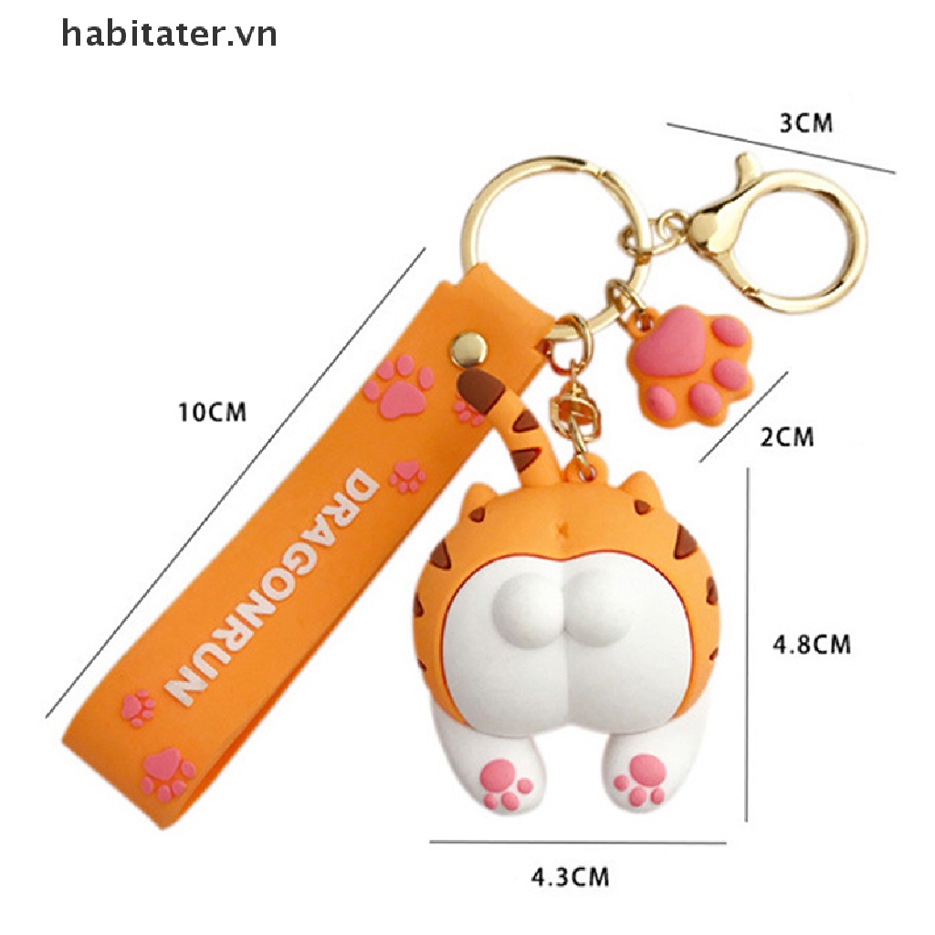 Móc Khóa Hình Mông Mèo Dễ Thương