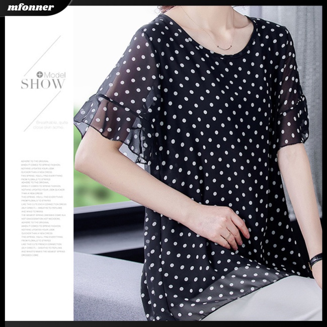 Áo Thun Chiffon Họa Tiết Hoa Phong Cách Mùa Hè Thời Trang Cho Nữ