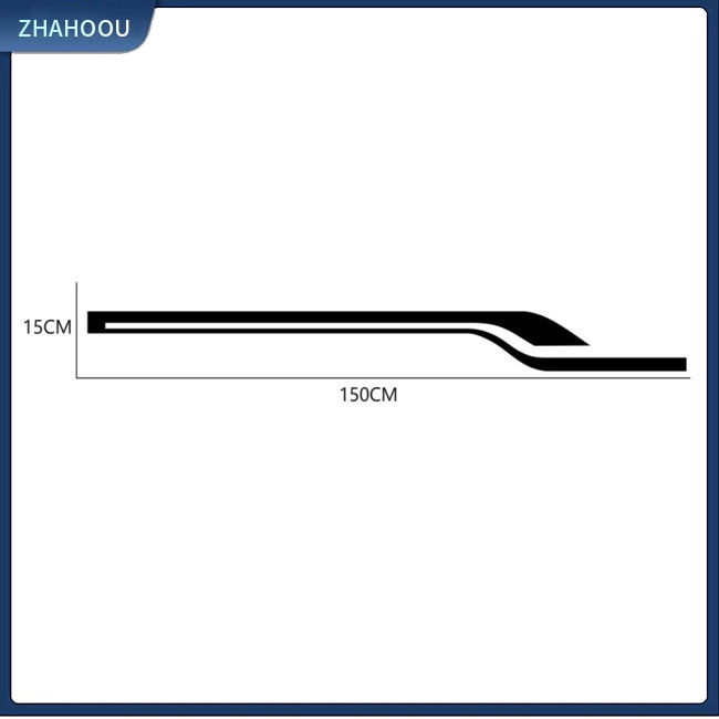 ☃Nhà Cửa☃ Miếng Dán Trang Trí Thân Xe Hơi Họa Tiết Kẻ Sọc Thời Trang D-1923