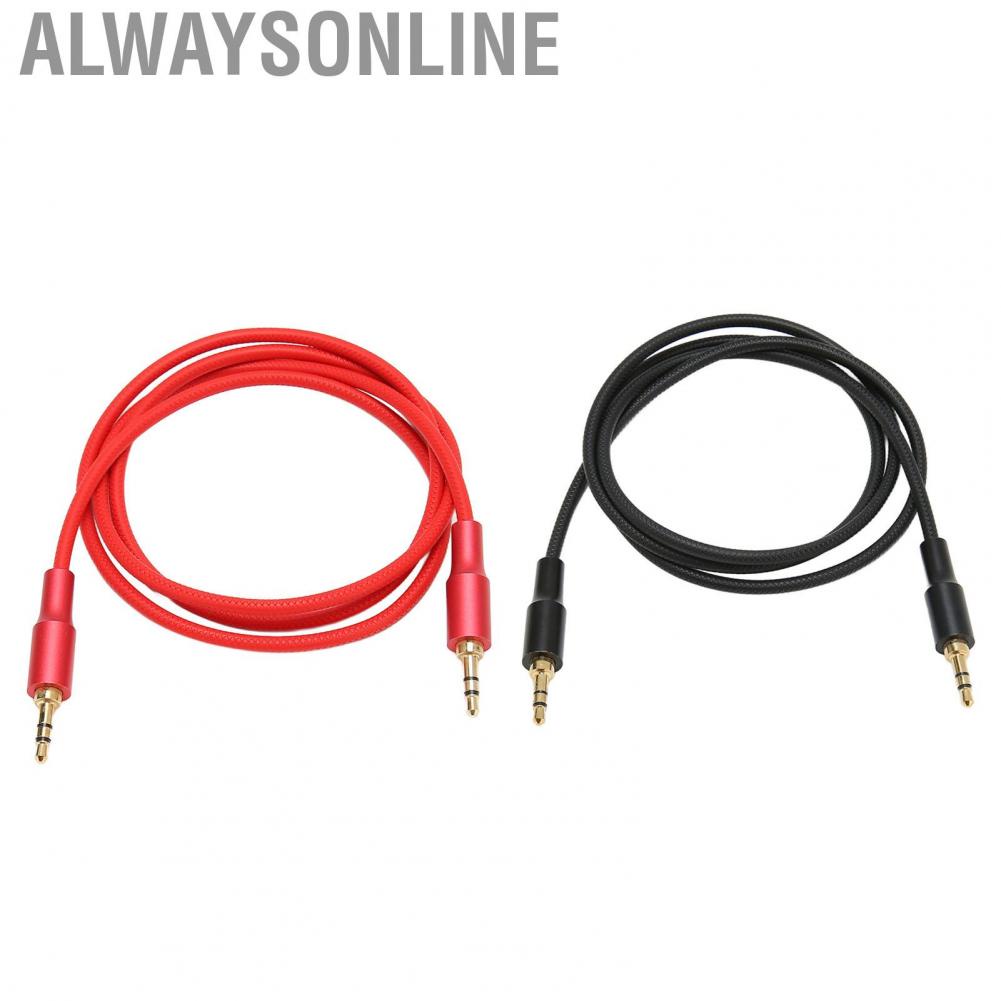 Alwaysonline 3.5mm Male to Sound Aux Cable Stereo Cord for Earphones Car  A