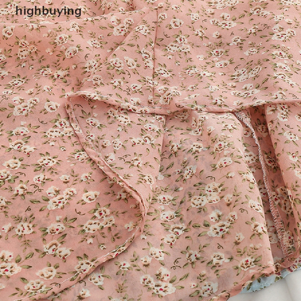 Chân Váy Voan Dài Họa Tiết Hoa Phong Cách Hàn Quốc Thanh Lịch Dành Cho Nữ