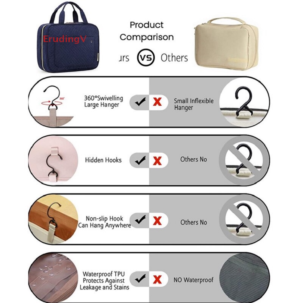 Túi Đựng Mỹ Phẩm Cỡ Lớn Chống Thấm Nước Tiện Dụng Khi Đi Du Lịch