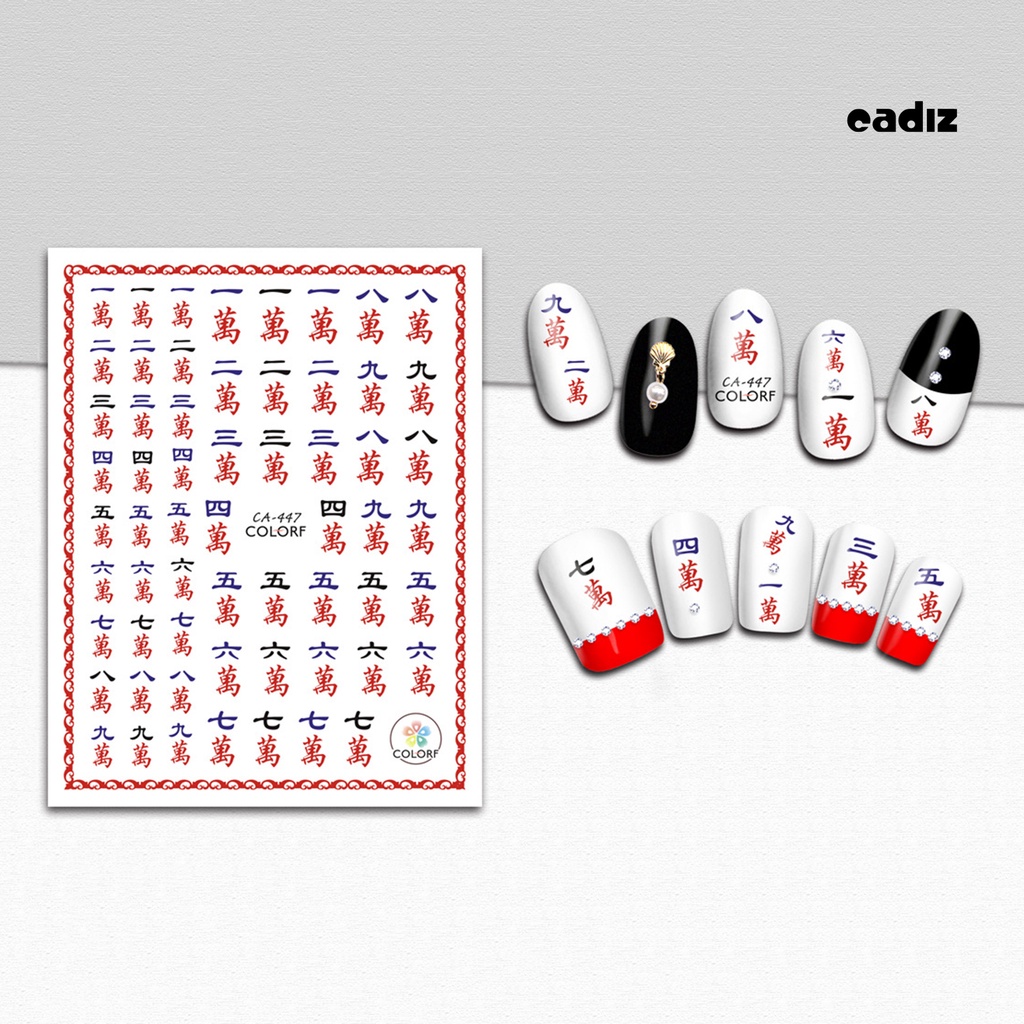 Miếng Dán Trang Trí Móng Tay 2D Nhiều Màu Không Mùi Tháo Rời Được DIY