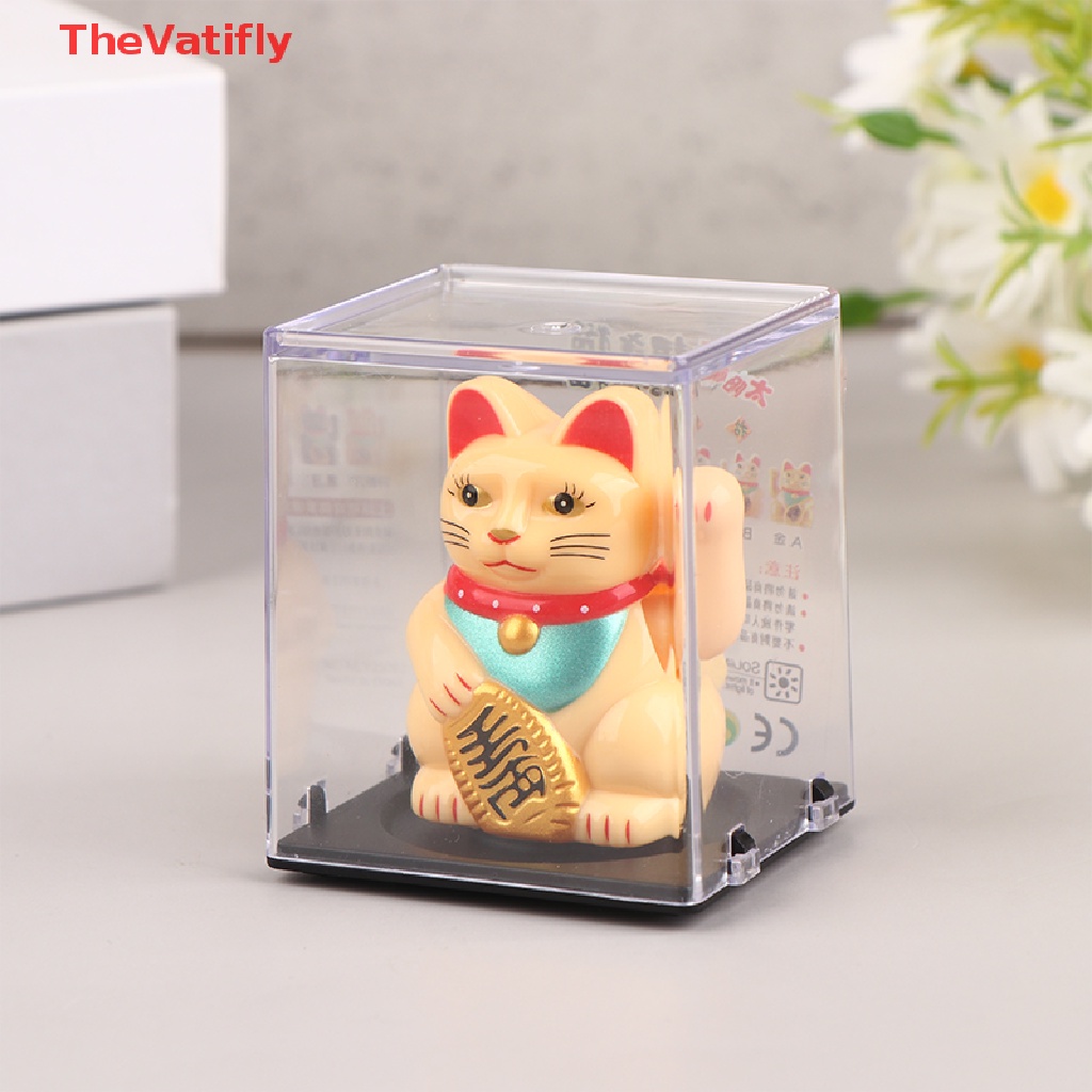 Chú Mèo May Mắn Sử Dụng Năng Lượng Mặt Trời Dùng Trang Trí Nhà Cửa