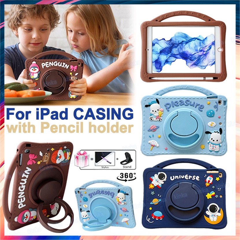 Bao Da Máy Tính Bảng Chống Sốc Xoay 360 Độ In Hình Chim Cánh Cụt / Phi Hành Gia / NASA Có Ngăn Đựng Bút Cho ipad mini air pro 1 2 3 4 5 6 7 8 9 10 9.7 10.2 10.5 10.9 11 2017 2018 2019 2020 2021 2022