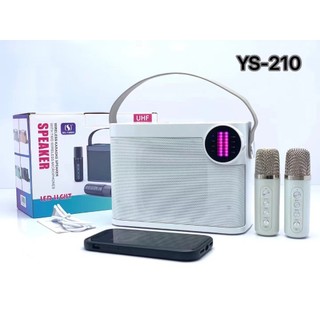Loa karaoke kèm micro bluetooth ys-210 có 2 micro,có màn hình led nháy theo nhạc, thẻ nhớ tf usb cổng aux 3.5 phukien89