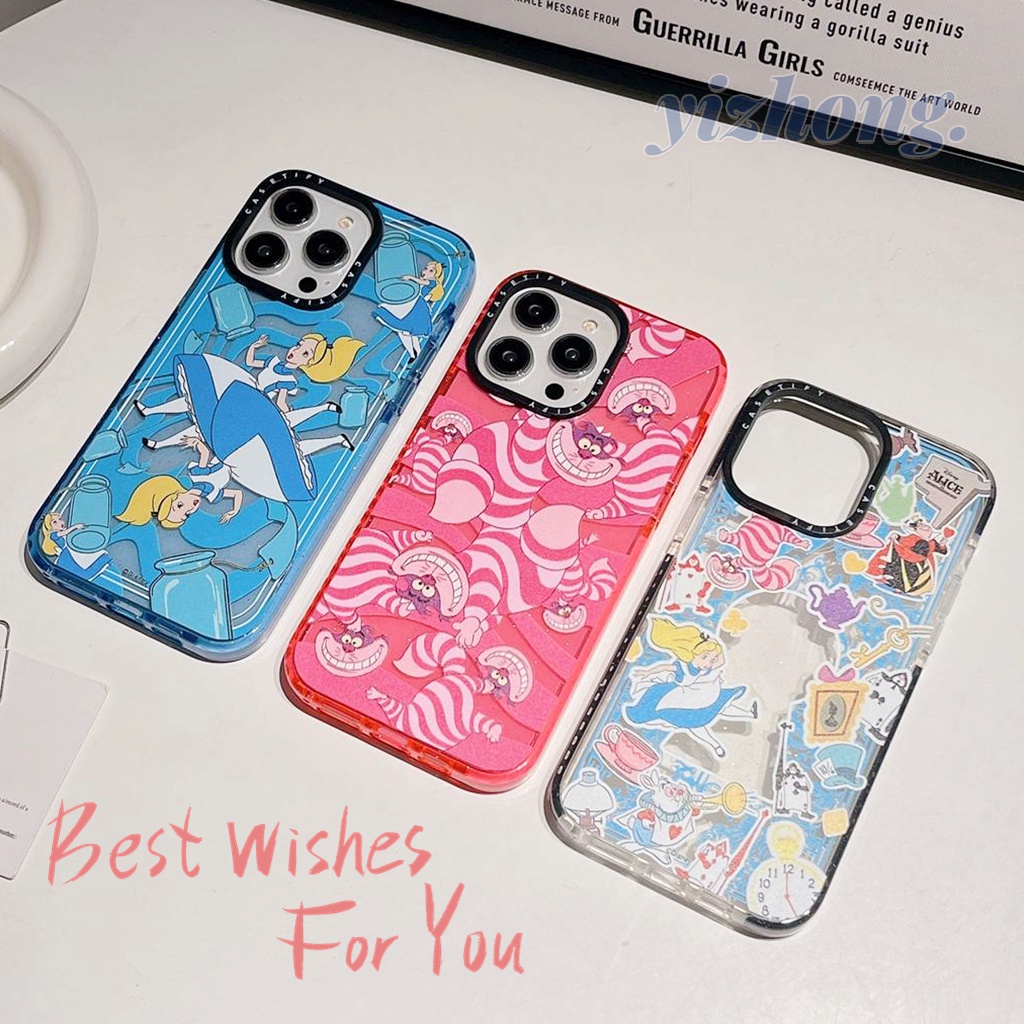 Ốp Điện Thoại TPU Dẻo Trong Suốt Họa Tiết Hoạt Hình Alice in Wonderland Chống Sốc / Trầy Cho iPhone 11 14 Pro Max 13 12Pro