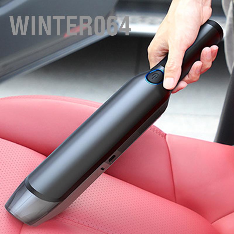 Winter064 Máy Hút Bụi Không Dây Cầm Tay Mini Có Thể Sạc Lại Công Suất Cao Cho Xe Hơi Gia Đình