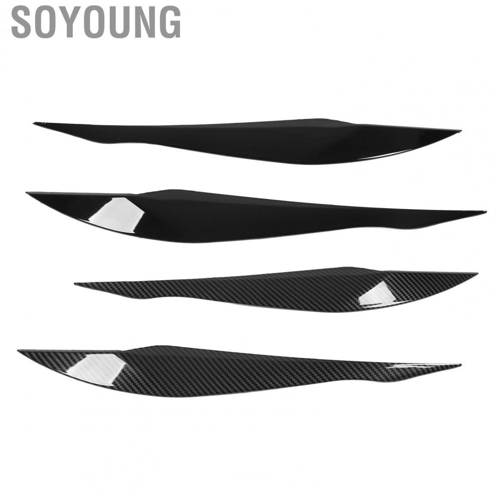 Soyoung Headlight Eyebrow Head Light Eyelid Easy Installation 1 Pair for Replacement