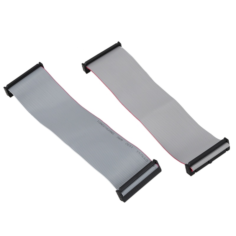 Bộ 2 Dây Cáp Ruy Băng Dẹt 2.54mm 40-Pin Female Sang Female IDE PATA 20cm